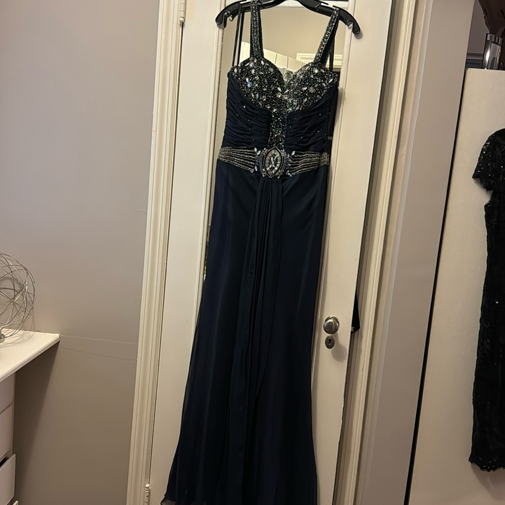 Navy Blue Formal Gown